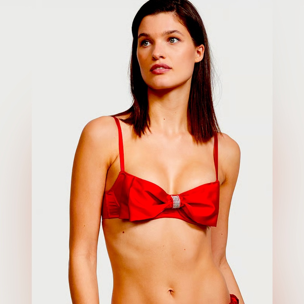NWT Victoria’s Secret Dream‎ Angels Wicked Unlined Bow Balconette Bra 34B